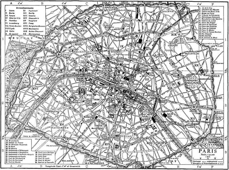map paris